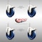 Service Caster 5 Inch 316SS Solid Polyurethane Wheel Swivel 10mm Stem Caster Set Lock Brake SCC-SS316TSTTL20S514-SPUS-M1015-4 - alternate 4